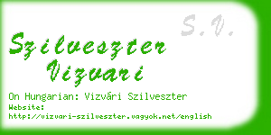 szilveszter vizvari business card